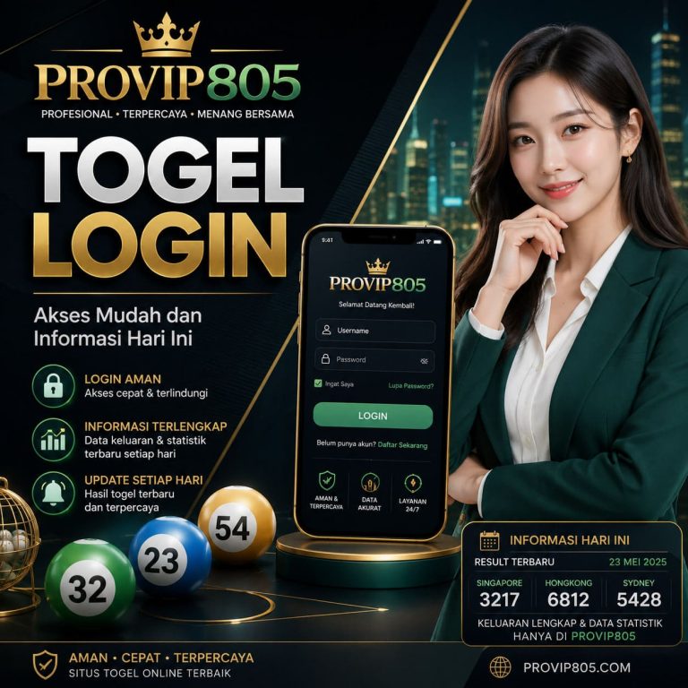 Togel Login PROVIP805 Mudah Dibahas Hari Ini